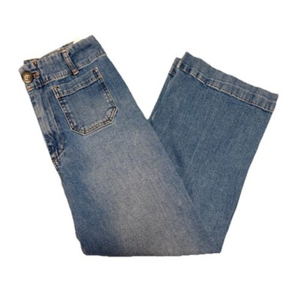 Pilcro Anthropologie Jeans Womens Wide Leg High Rise  Denim  Casual Size 29 Boho - Picture 2 of 4